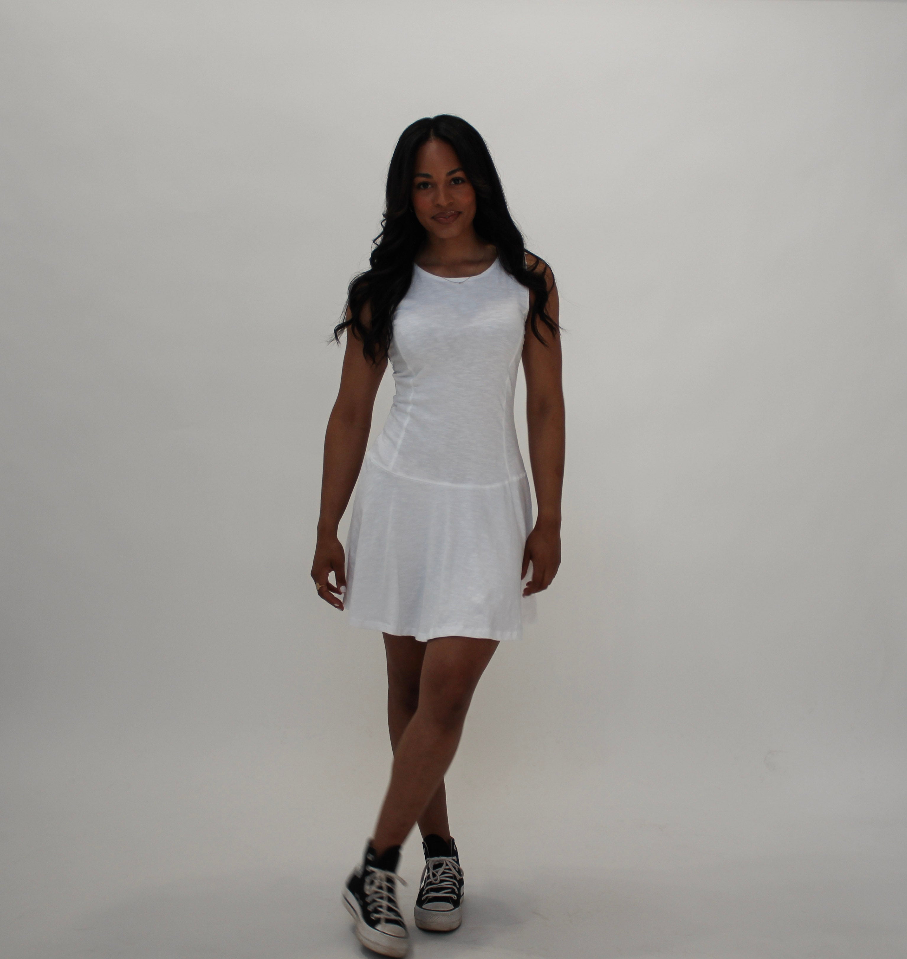 Tenna White Tennis Sleeveless Dress