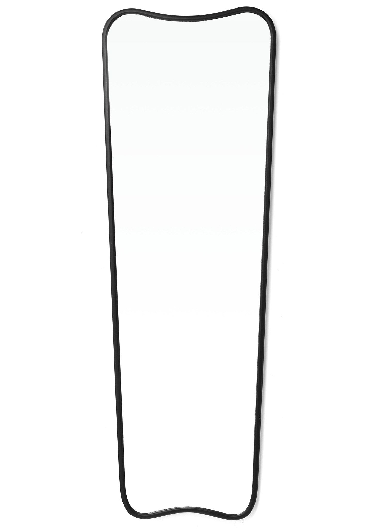 Citra Matte Black Curved Mirror