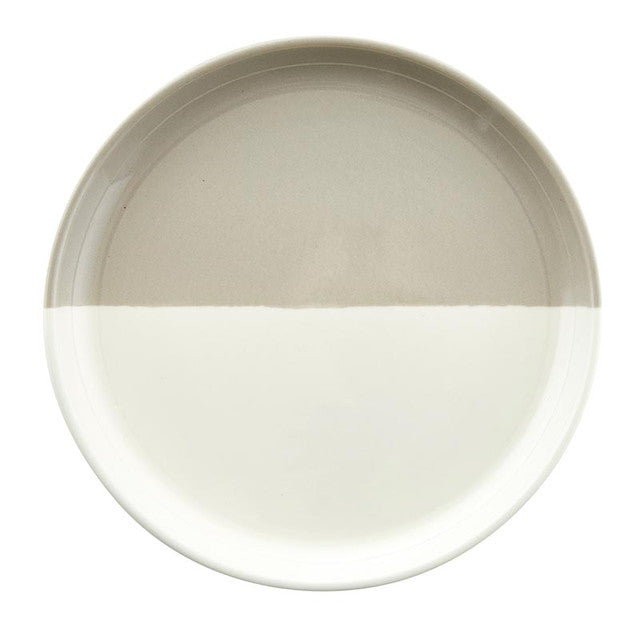 Warm Grey Ceramic Dip Plate