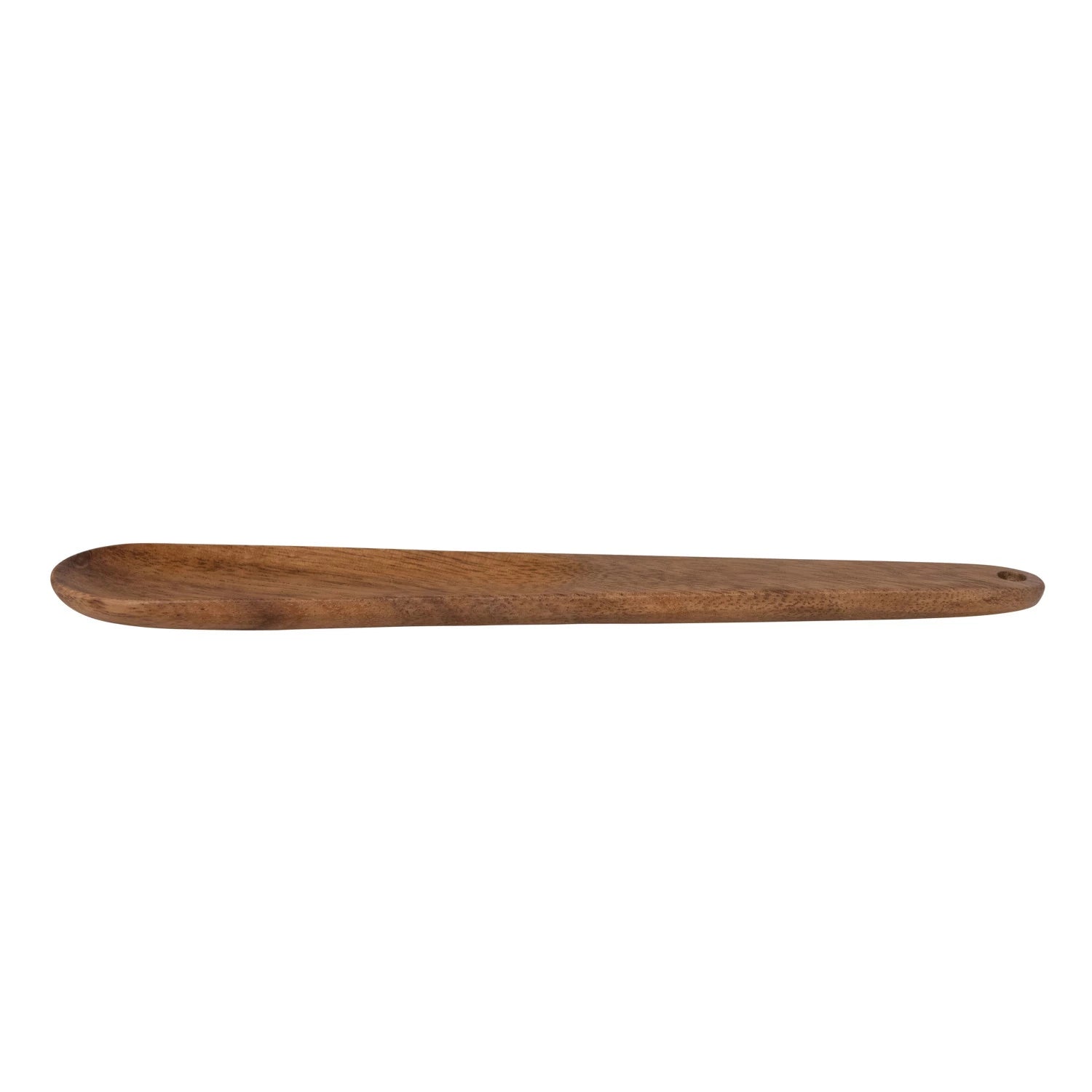 9" Hand-Carved Acacia Wood Scoop