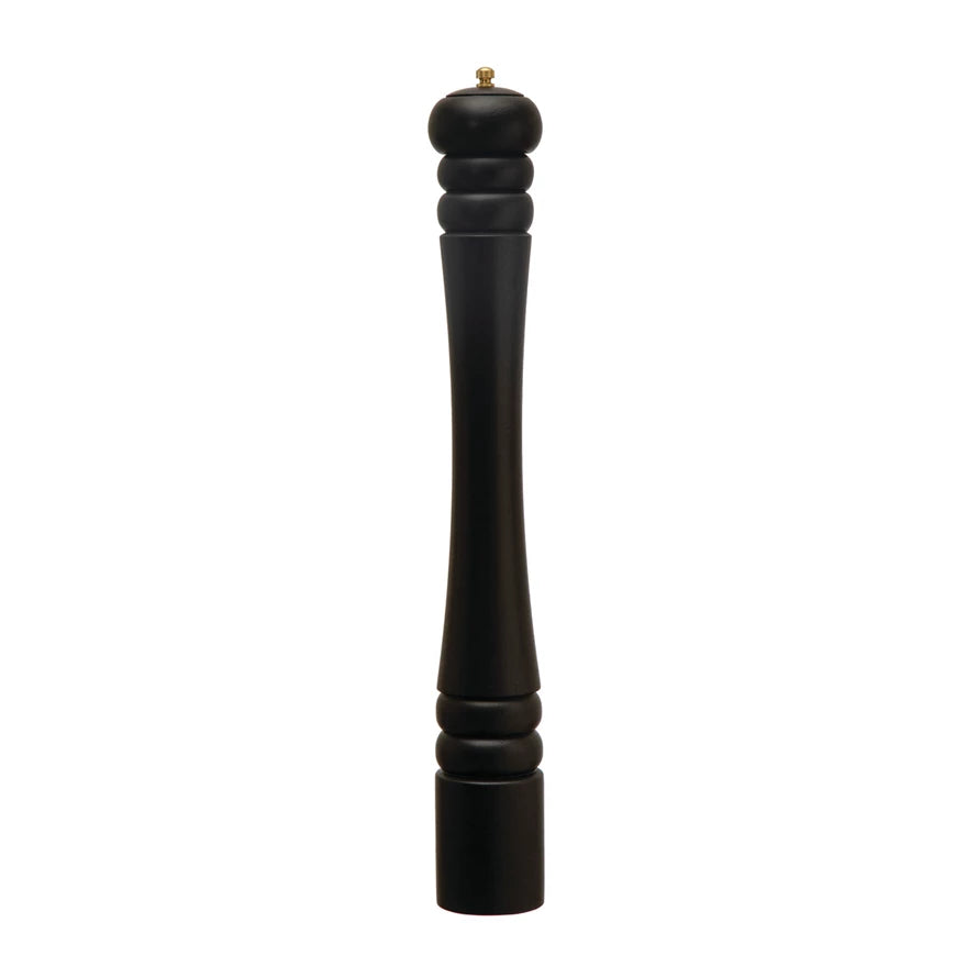 Black Rubberwood Salt + Pepper Mill