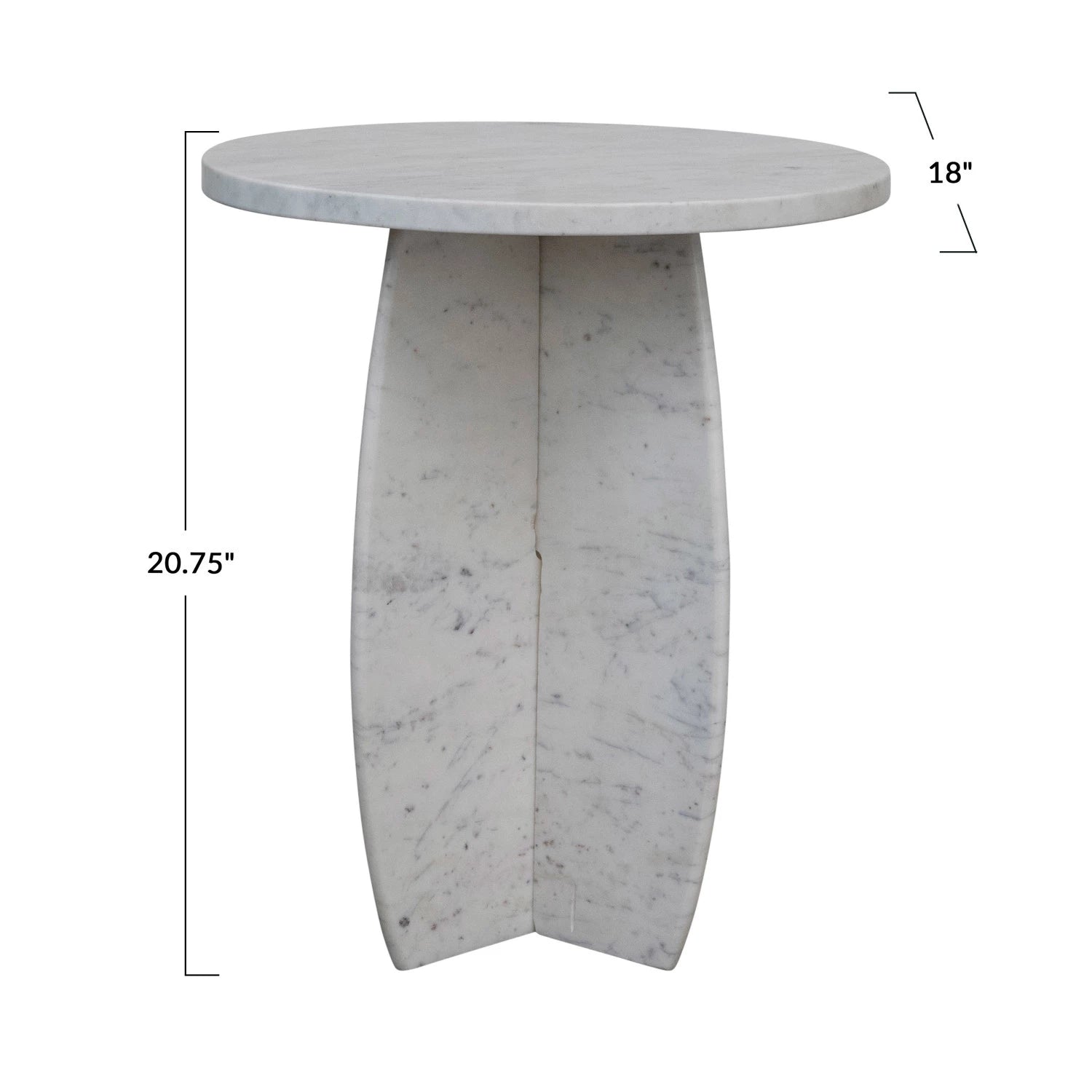 Round Marble Table +  Interlocking Base