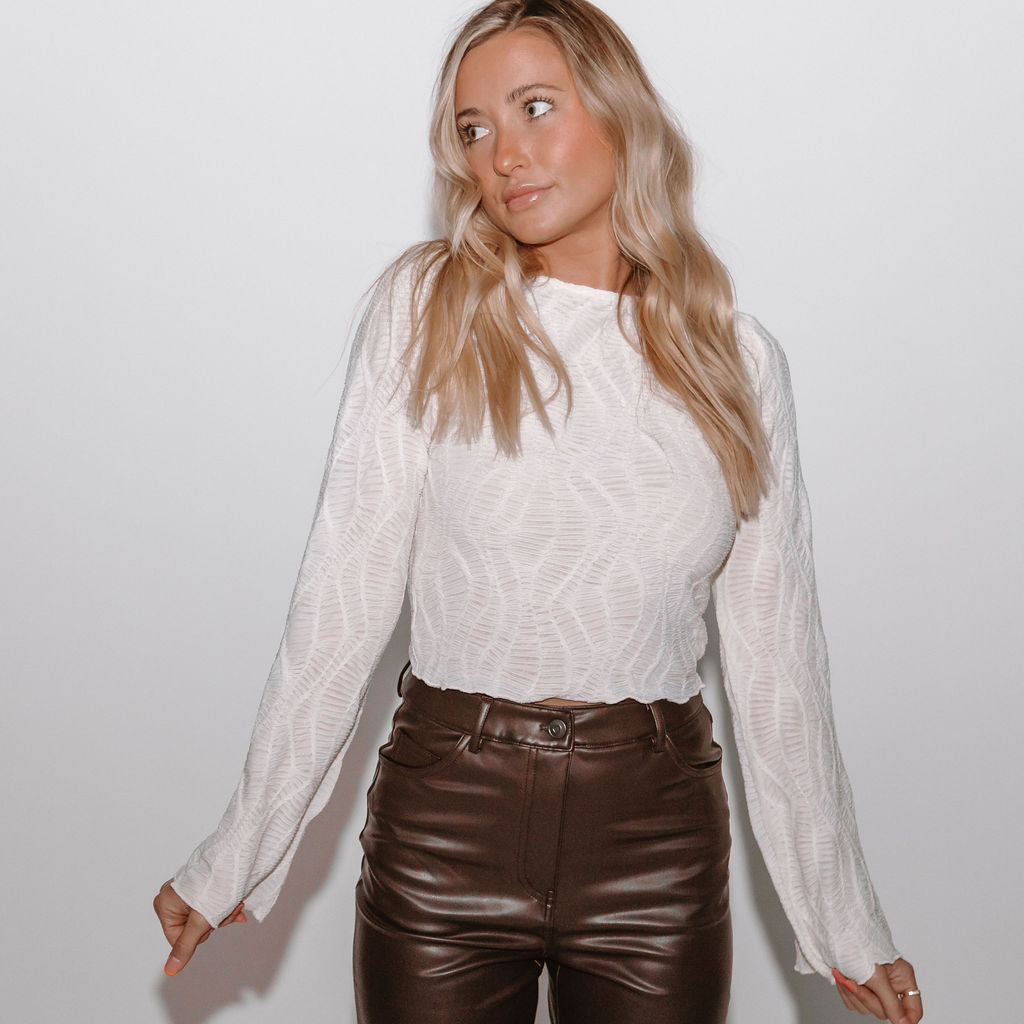 Kennedy Vegan Leather Five Pocket Trousers