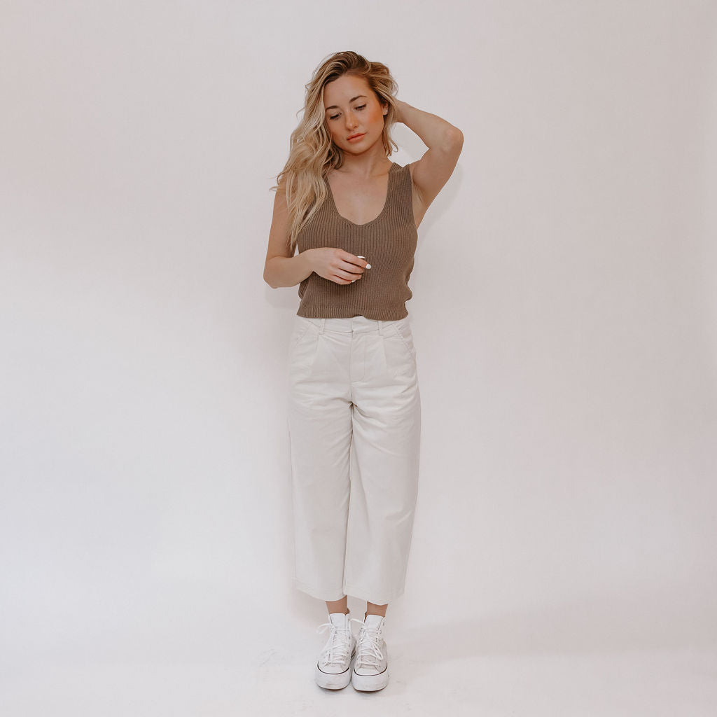 Hayden High Waisted Cropped Trousers