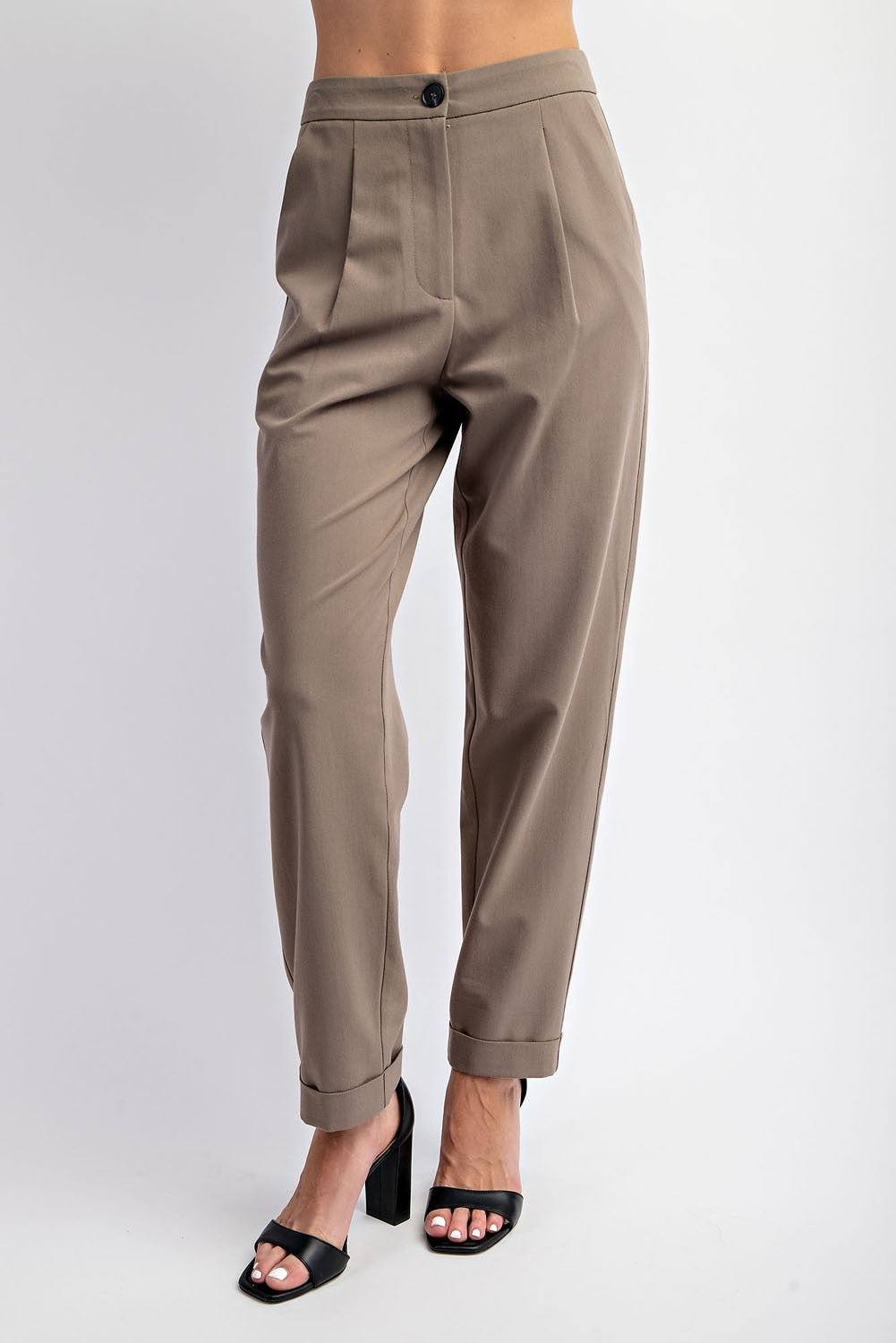 Polly Pleated Trouser- Olive