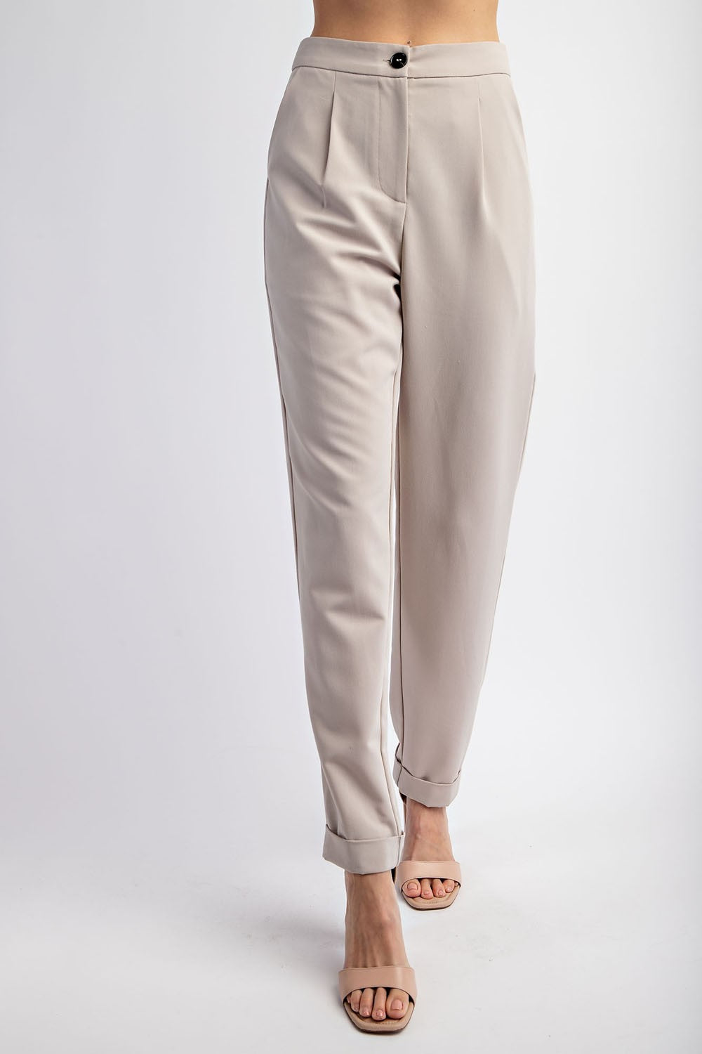 Polly Pleated Trouser- Sand