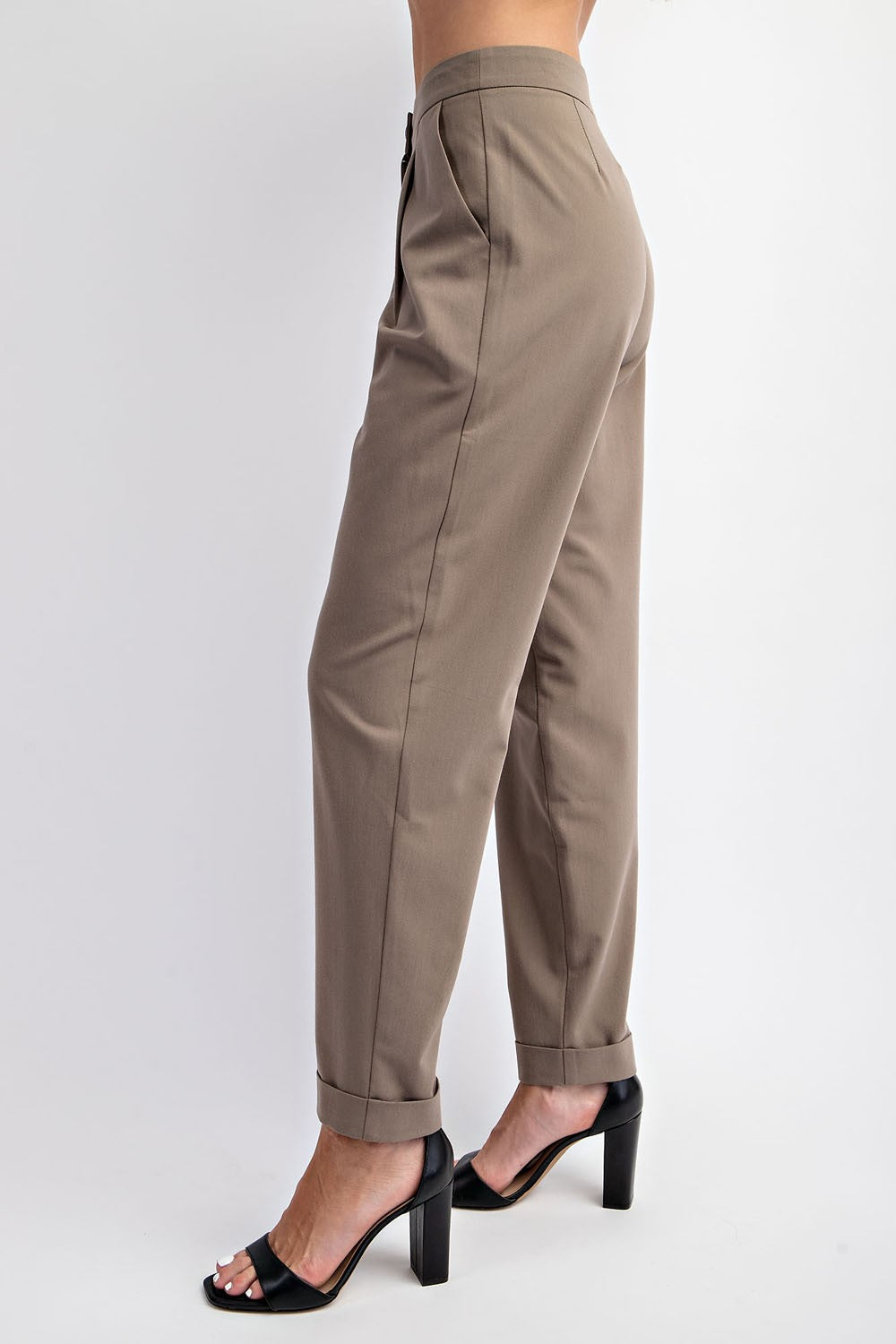 Polly Pleated Trouser- Olive