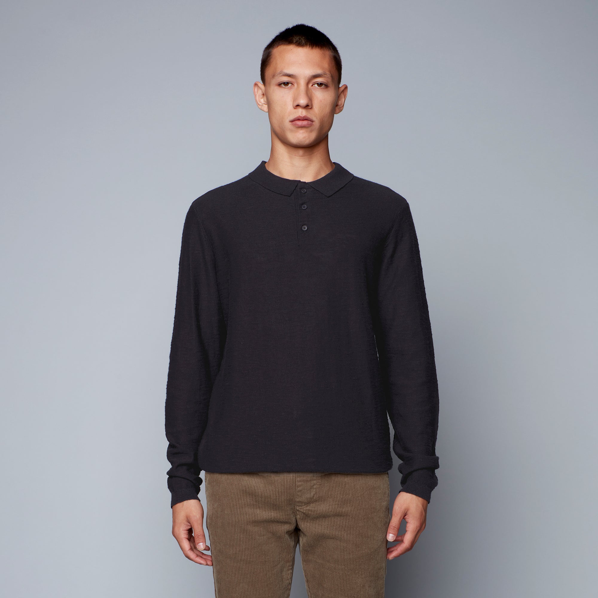 Brody Collared Long Sleeve Polo