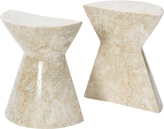 Alber Natural Marble Bookends