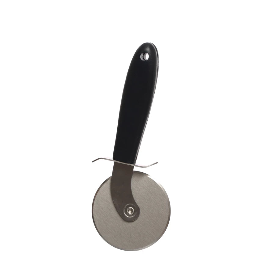 Stainless Steel Pizza Cutter + Walnut Handle