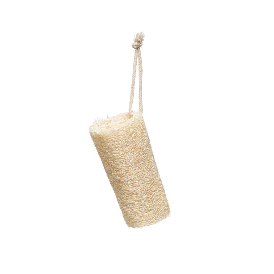 Loofa Brush + Cotton Rope Hanger