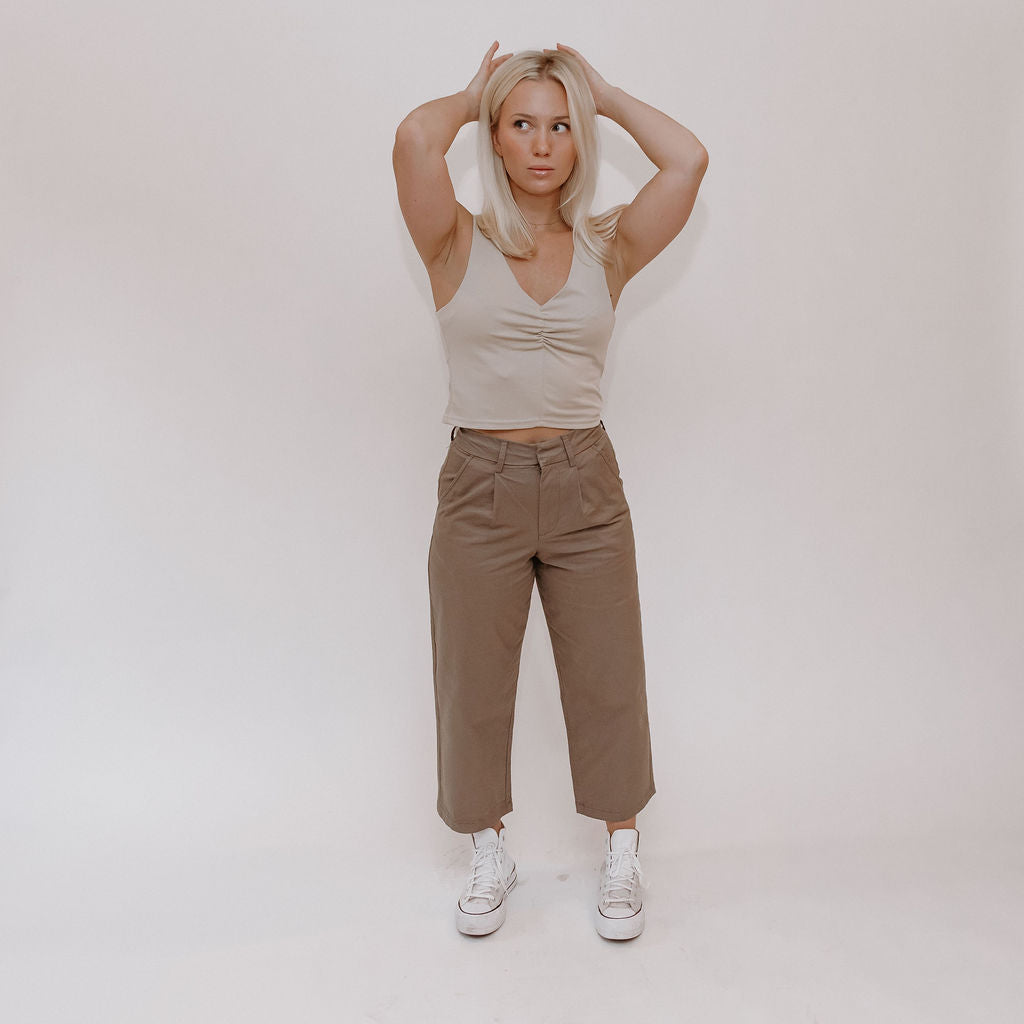 Hayden High Waisted Cropped Trousers