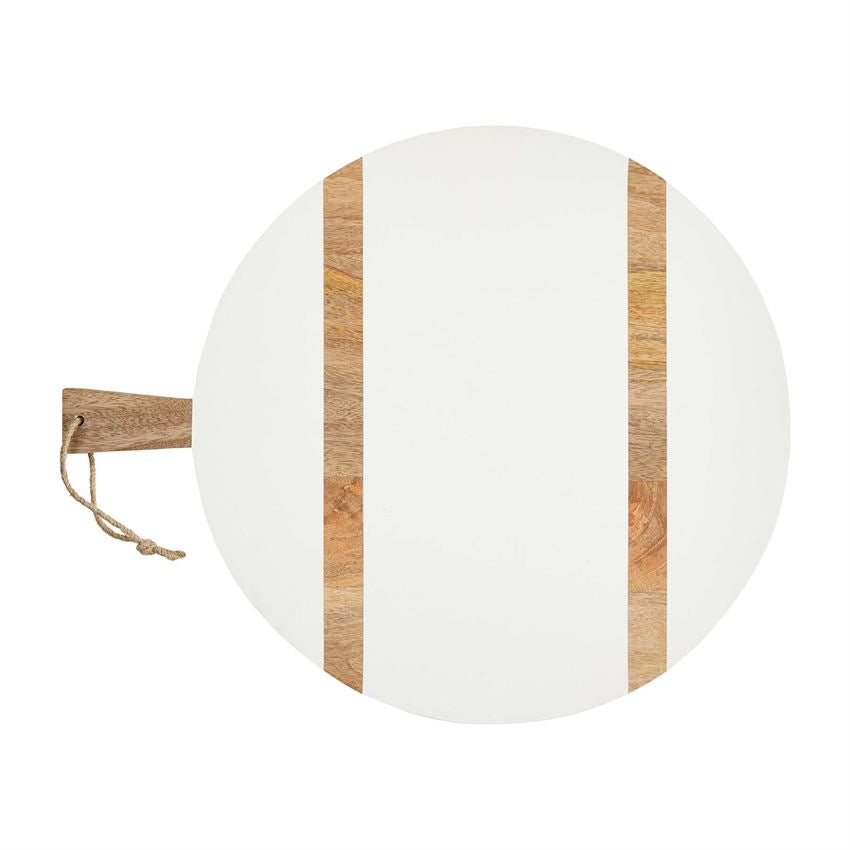 White + Mango Round Paddle Board