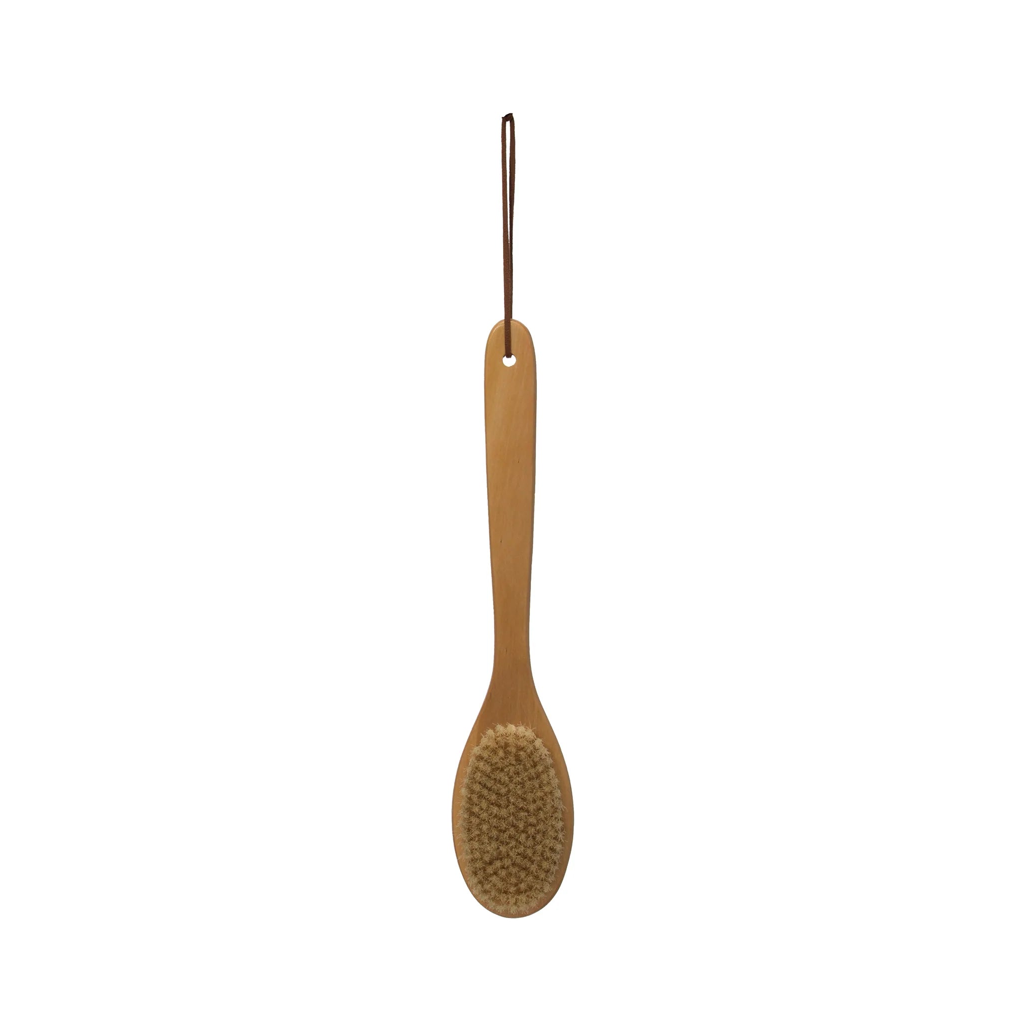 Bath Brush with Leather Tie