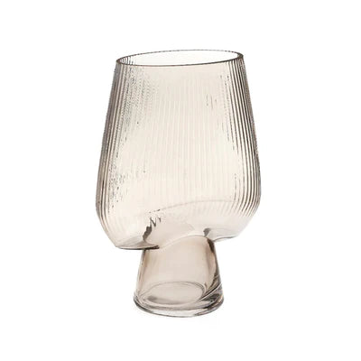 Lianne Ribbed Glass Vase