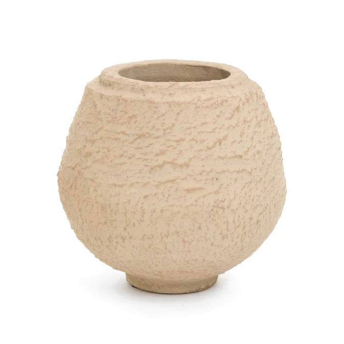 Osnaburg Textured Terracotta Vase