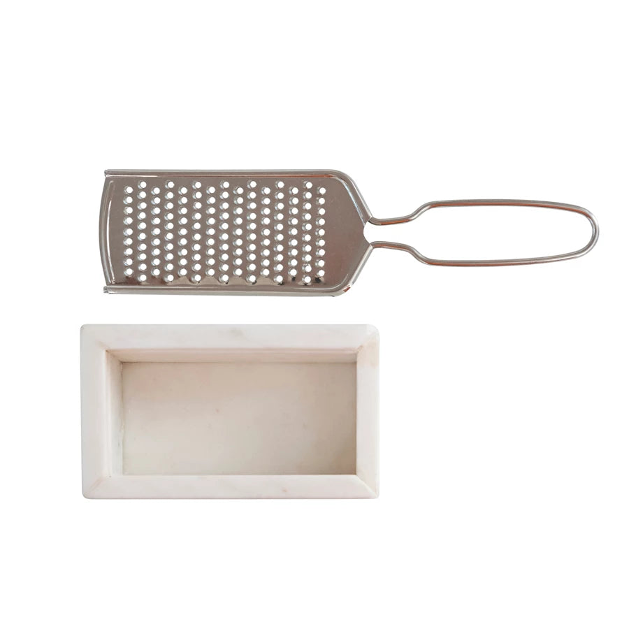 Marble + Stainless Grater